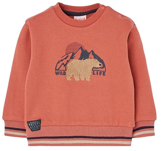 Boboli Fleece Sweatshirt Oranje 8 Years Jongens