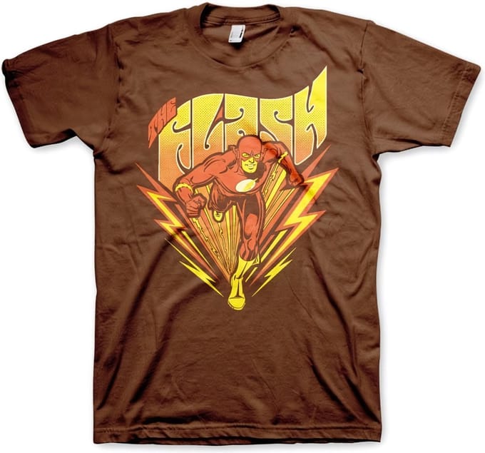 The Flash Klassiek T-shirt bruin