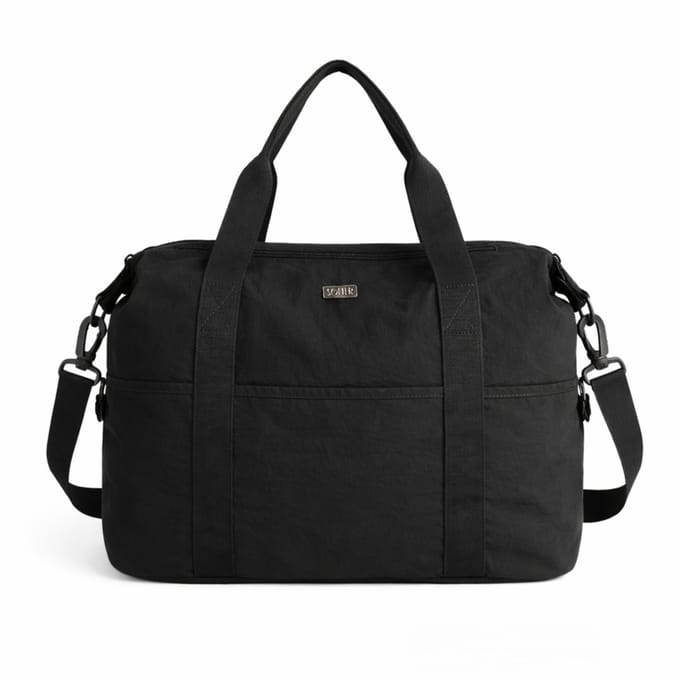 Solier Viona FB55 - Sporttas dames - Groot formaat - Lichtgewicht - Met bagageband - Zwart