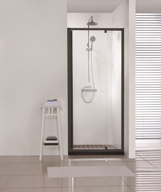 Sanifun douchedeur Novo 820 - 920 x 2000 Zwart