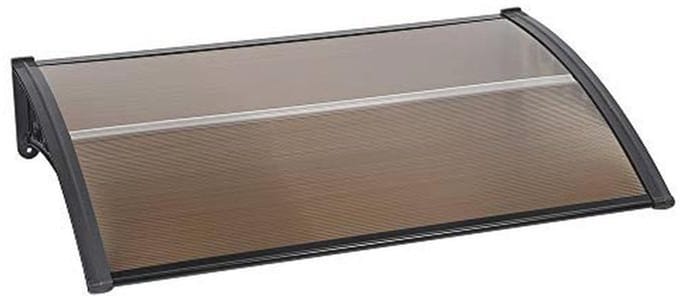 Deurluifel Afdak voor Voordeur, Terras, Balkon en Raam - Bruin (80 x 120 cm)