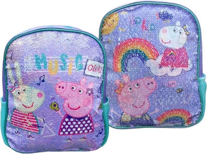 PEPPA PIG Wrijf Rugzak Rugtas 2 prints School Tas 2-5 Jaar
