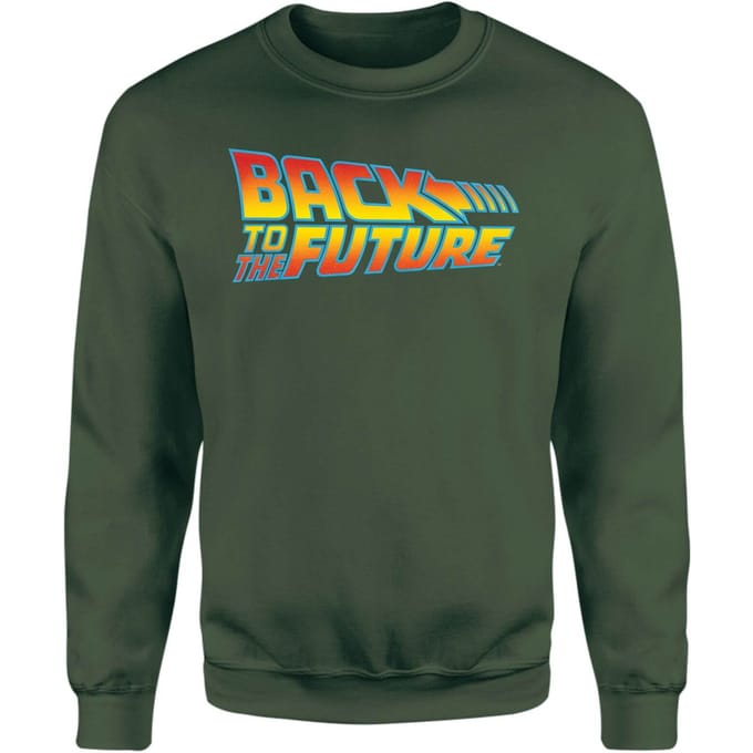 Back To The Future Classic Logo Sweatshirt - Green - S
