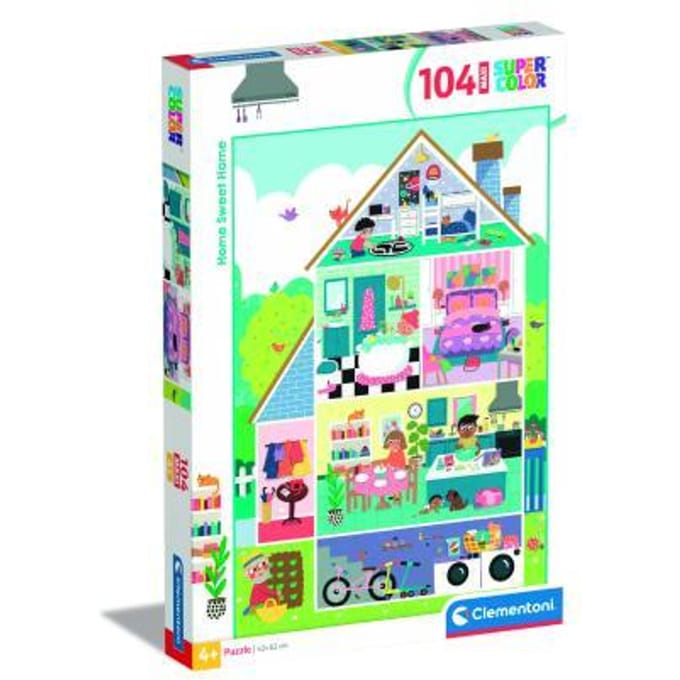 Clementoni - Puzzel - 104 Stukjes - Home Sweet Home - Kinderpuzzel - Vanaf 4 jaar