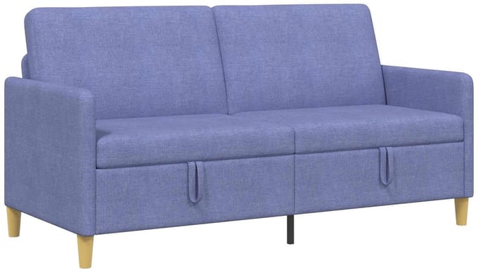 vidaXL - Sofa - met - Opbergruimte - Jeans - Blauw - 172 - x - 78 - x - 87 - cm - Polyester
