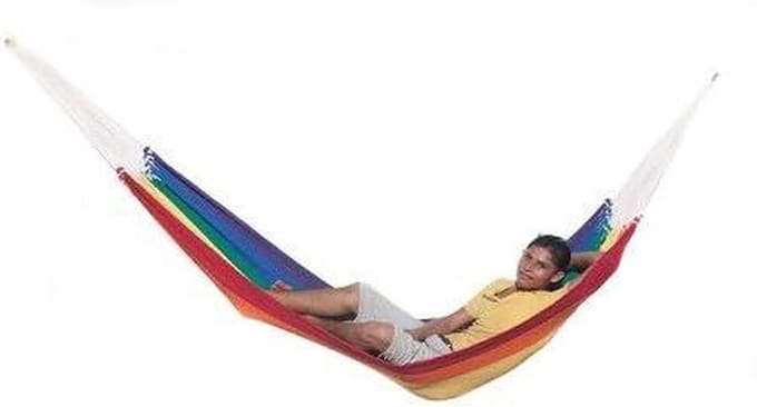 Toscaanse Hangmat - Dubbele Hangmat - Ontspannen Buiten - Eerlijke Handel - 355cm x 260cm - Multicolor