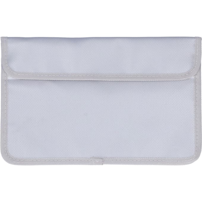 27x17.5cm Brandwerende Documenttas Etui Waterdichte Draagbare Bestandstas met Dubbele Rits gray