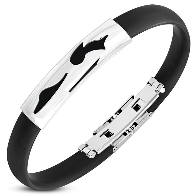 Montebello Armbanden Fred D - 316L Steel - Rubber - 10mm - 21cm