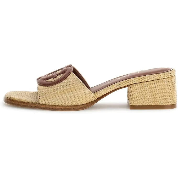 Sandaaltjes van leermix in bastlook model 'CERINNA2'