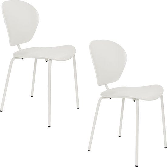 Zuiver The Ocean Chair Eetkamerstoelen Coconut Milk - Set van 2