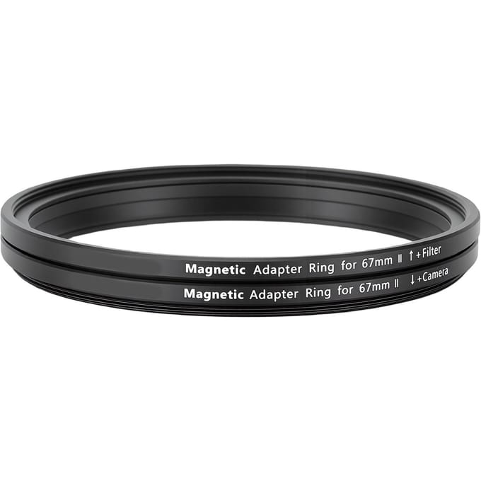 67mm Magnetische Lens en Filter Adapterring Kit Aluminiumlegering Lensfilter Adapterring voor Schroefdraad Filters black