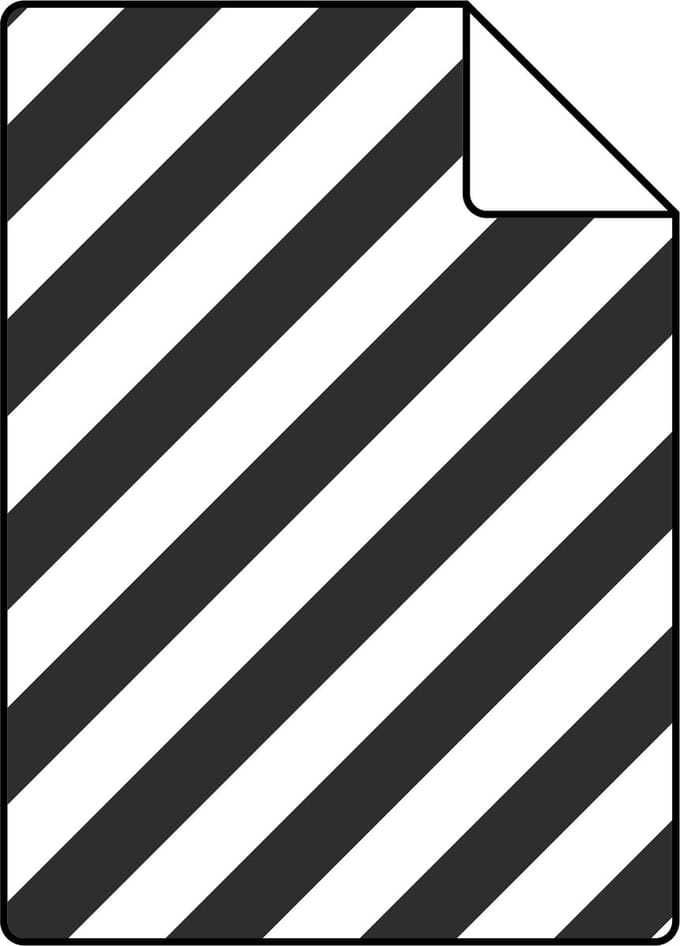 Proefstaal ESTAhome behang strepen zwart wit - 53 cm x 10.05 m - 139112-S