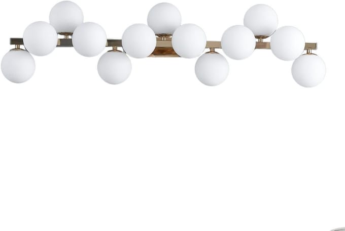 Kosilum - Ambrosia - Wandlamp - Roségoud en wit - Metaal en glas