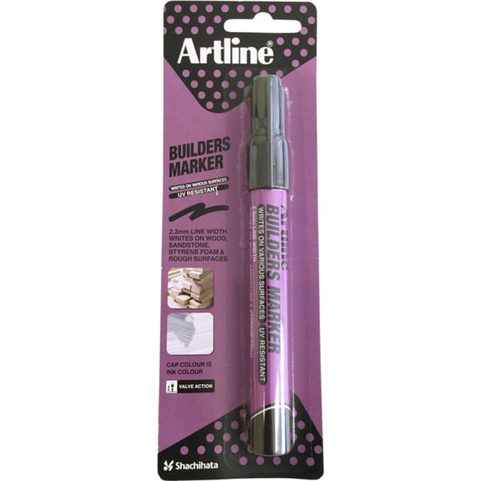 ARTLINE Builder Permanent Marker- 1 stuk- 2,3mm Lijndikte - Zwart