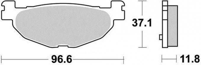 Plaquette de frein Malossi pour Scooter Yamaha 500 T-Max 2004 à 2011 6215026BS / AR Neuf
