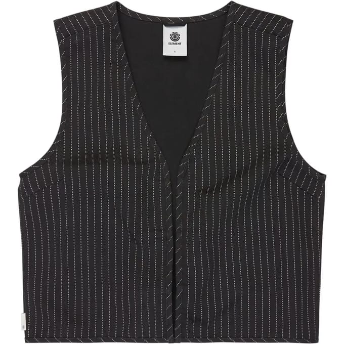 Gestreepte gilet dames Element Tie Front