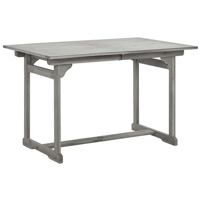 vidaXL - Tuintafel - (120-170)x80x75 - cm - massief - acaciahout