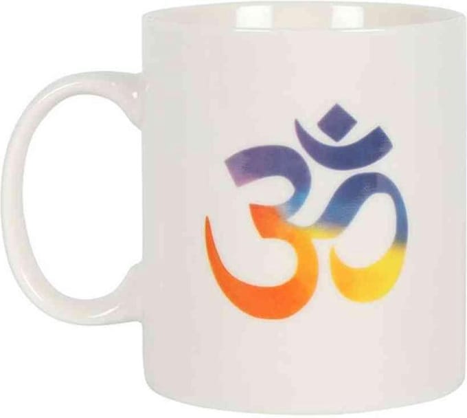 Something Different Mok/beker Watercolour Om Symbol Multicolours