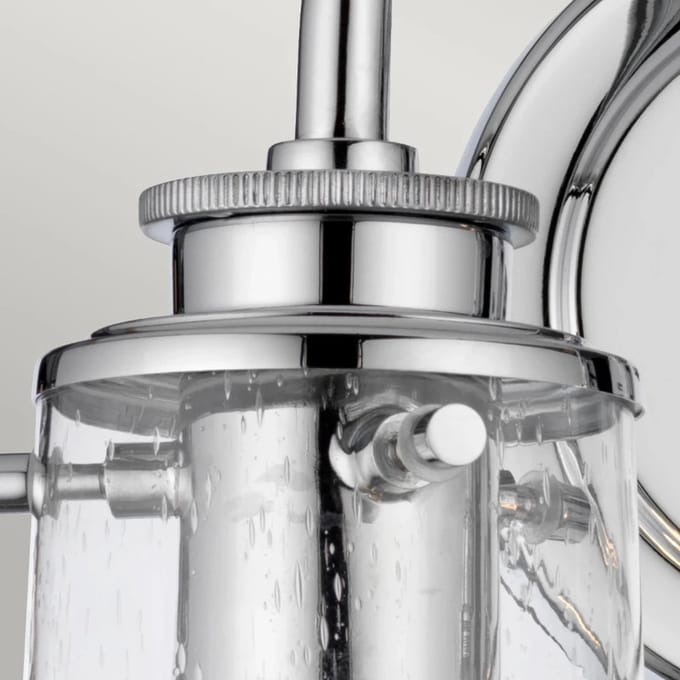 Kichler LED Wandlamp Braelyn | 2X E27 Max 40W | IP44 | Polished Chrome