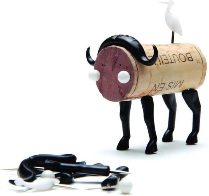 Monkey Business kurkversiering Corkers Animals - Buffel
