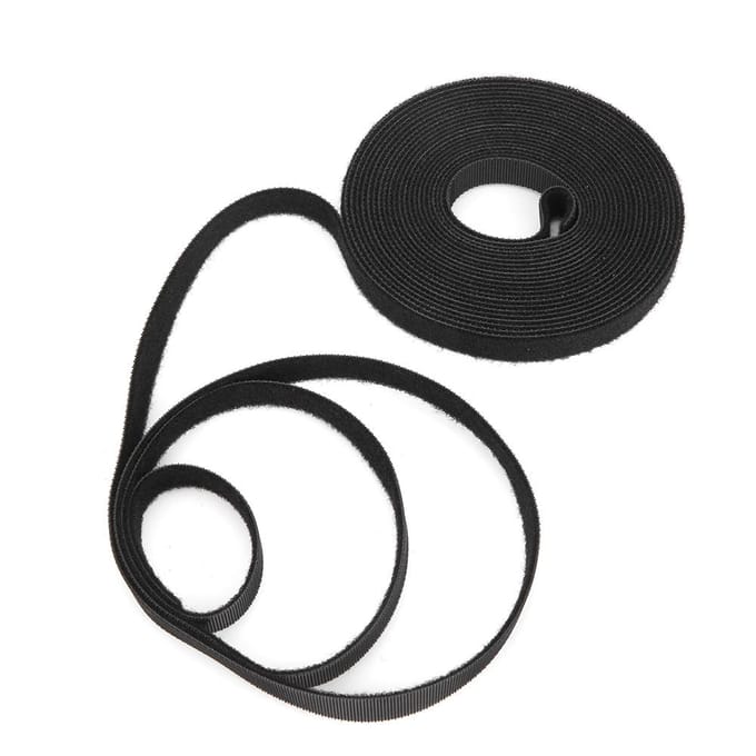 Klittenband Sluiting Rug aan Rug Plakband Kabel voor Buitenactiviteiten black