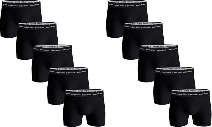 Bjorn Borg - 10 Pack - Boxershorts - Heren - Zwart - Maat M