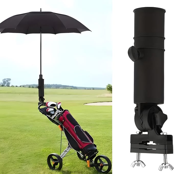 Stripe golf parapluhouder verstelbaar - Voor golftrolley en push cart