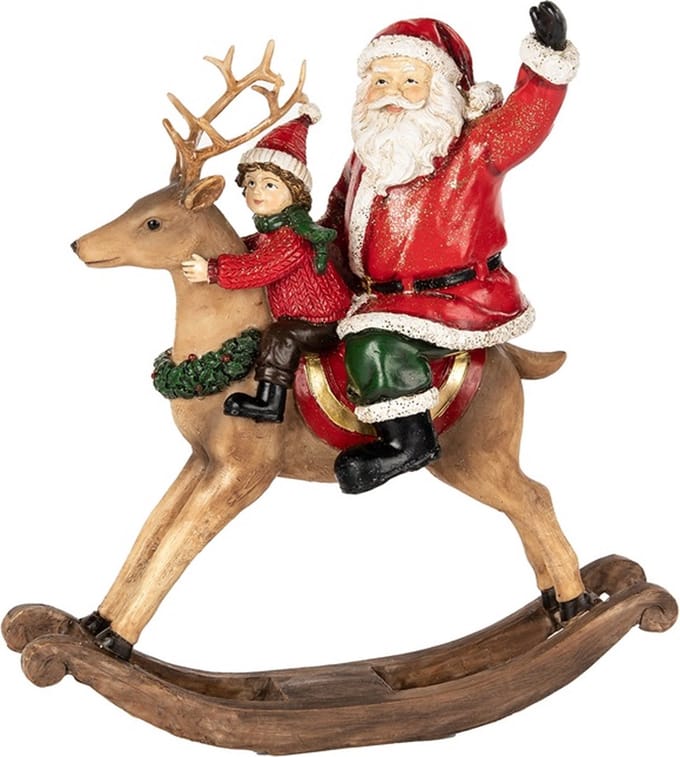 Goodwill - Kerstman - Kunststof - Rood - D22 x H22 cm