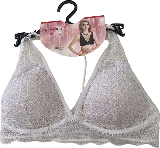 Dames bralette van kant M/L wit