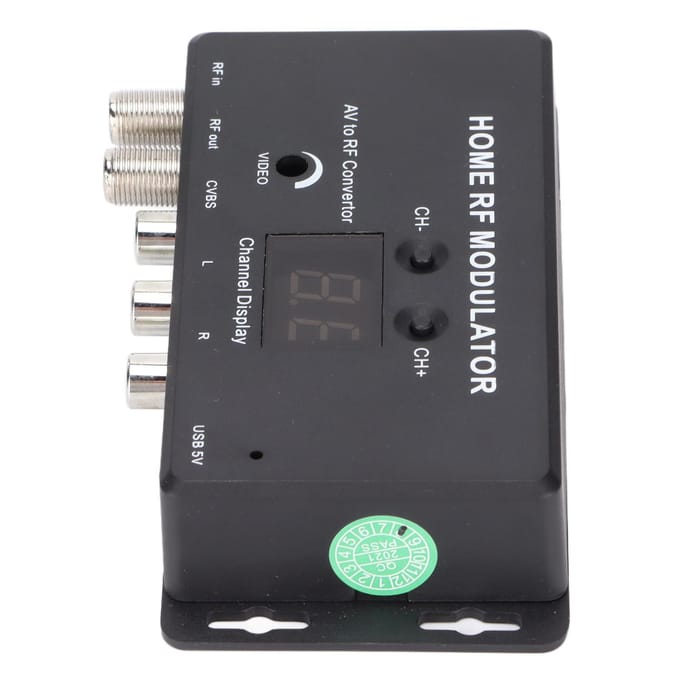 UHF Modulator o en Video naar RF Kanaal Thuis RF Modulator voor DVD Spelers Games Digitaal gray