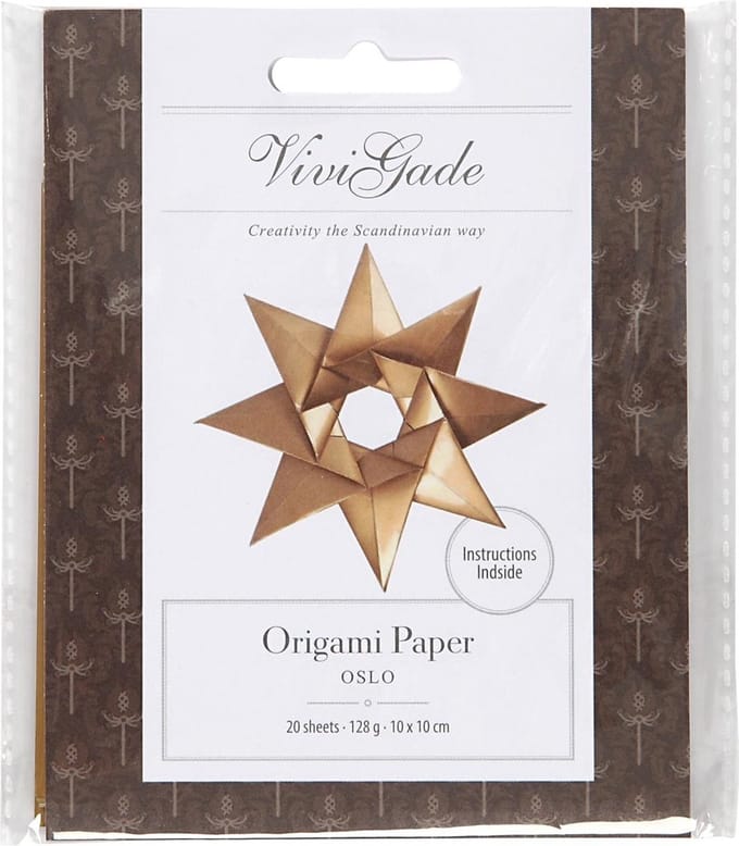 Origamipapier, afm 10x10 cm, 128 gr, goud, 20 vel/ 1 doos