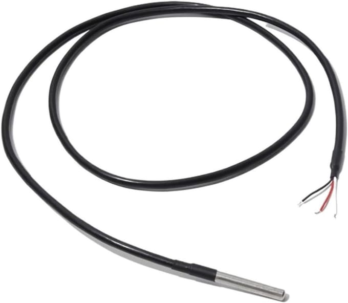 Digitale Temperatuursensor - Waterdichte Sonde - Temperatuur Meten - Roestvrijstalen Behuizing - 20 Meter - Zilver