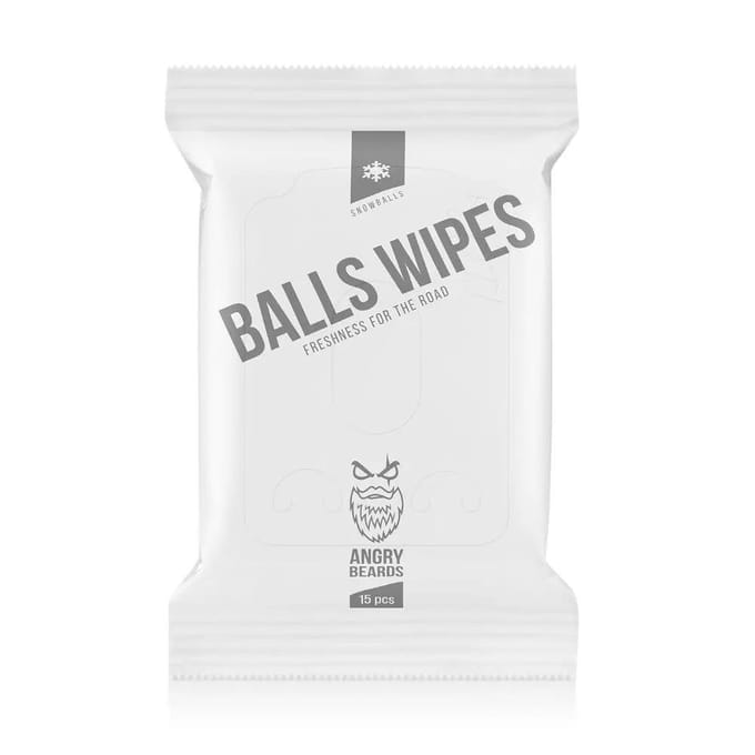 Lingettes Intimes - Balls Wipes Snowballs - Angry Beards - 15 Pièces