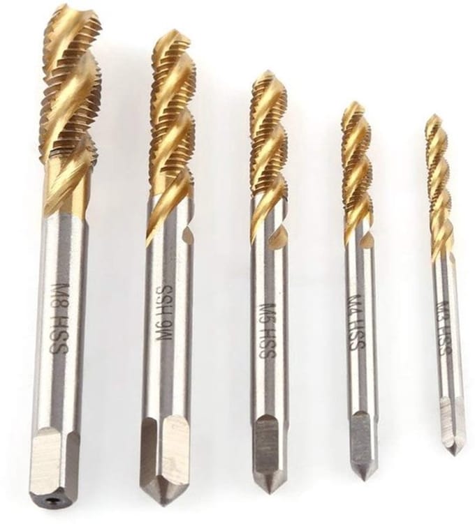 Allecto - Hss Tapset - 5-delige Set - Titanium Coating - voor