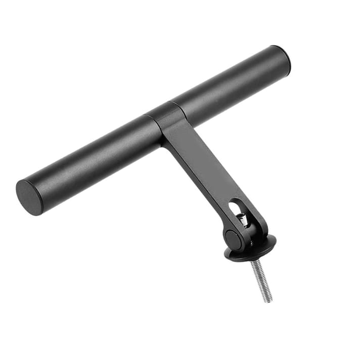 Fietsstuurverlenger Dubbele Beugel Snelspanner Verstelbare Hoek Aluminiumlegering Fietsen gray