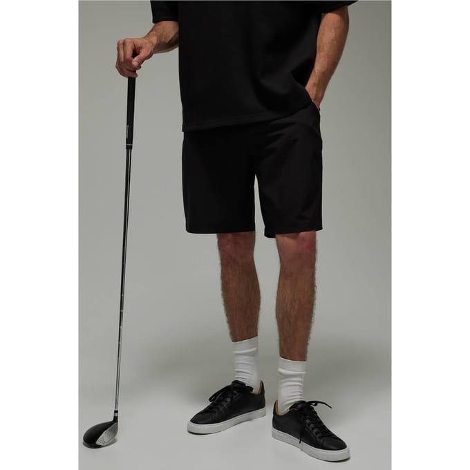 Actieve Losse Pasvorm 8,5 Inch Golfshort | Black | Size Medium
