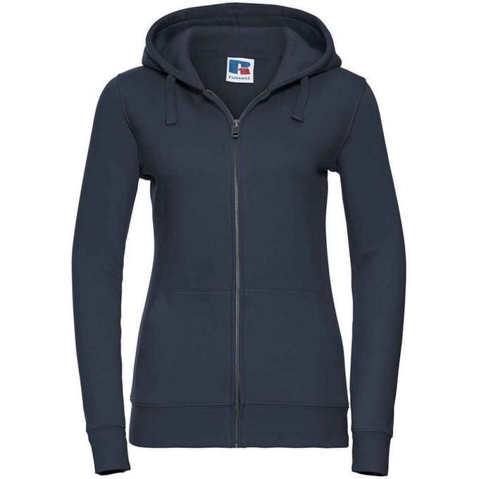 Russell Dames/Dames Authentic Full Zip Hoodie (Franse marine)
