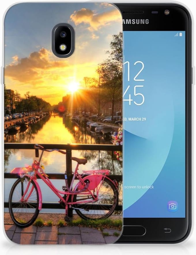 Samsung Galaxy J3 2017 Siliconen Back Cover Amsterdamse Grachten