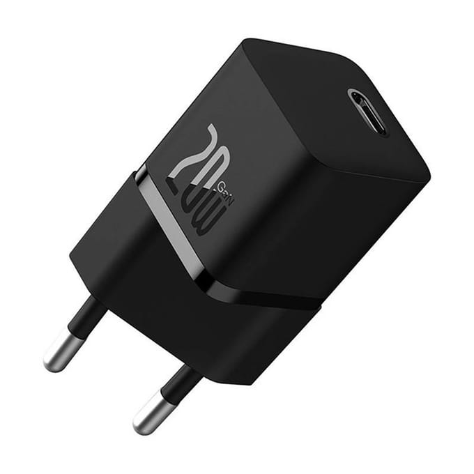 Baseus GaN5 20W Compacte Fast Charger USB-C Zwart