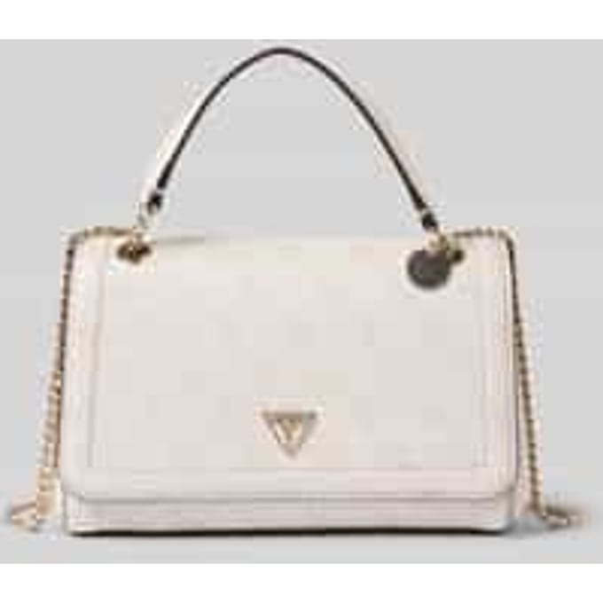 GUESS schoudertas Noelle II Convertible Xbody Flap Bag Bone Logo crème