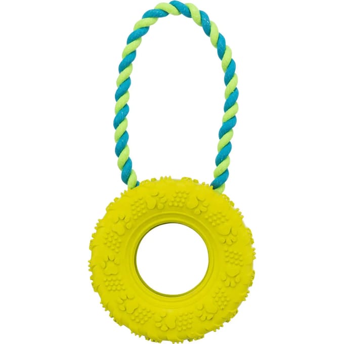 Hondenspeelgoed - band op touw van natuurlijk rubber Trixie