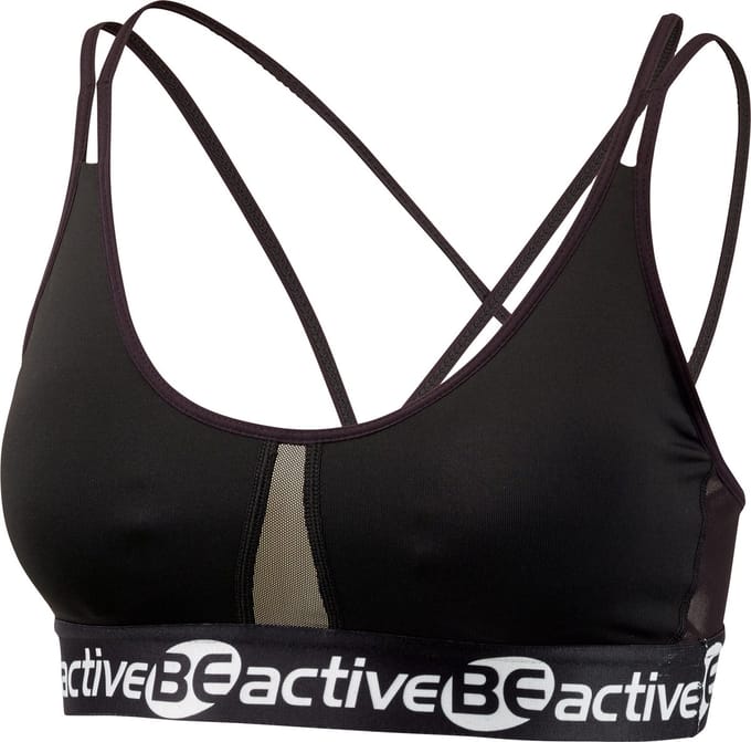 BECO BEactive crop topje - zwart - B-Cup - maat M