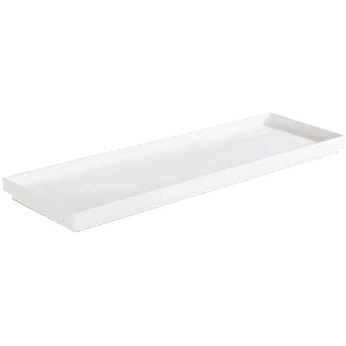 GGM Gastro (6 Stück) GN-Tablett 2/4 - ASIA PLUS - Melamin - Höhe: 30mm - Weiß