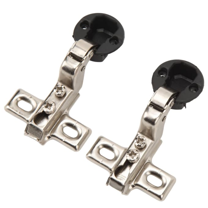 2 mini charnières pour porte vitrée, trou de 26 mm Type 2