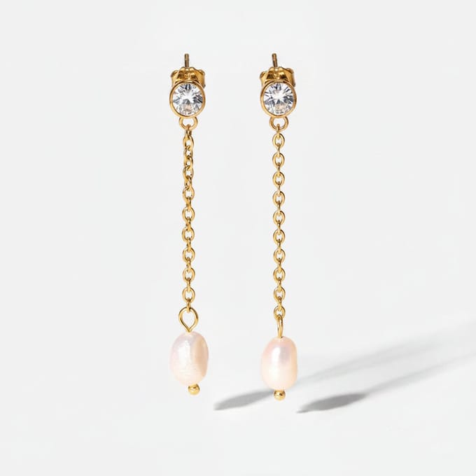 Oorhangers met Parel en Glans – Tijdloos Design | Twinolo