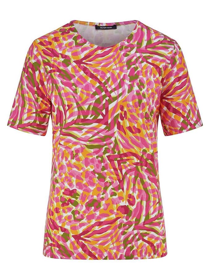 Shirt ronde hals Van Peter Hahn oranje