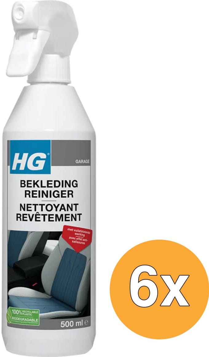 HG Bekledingreiniger - 6 x 500 ml - Voordeelverpakking