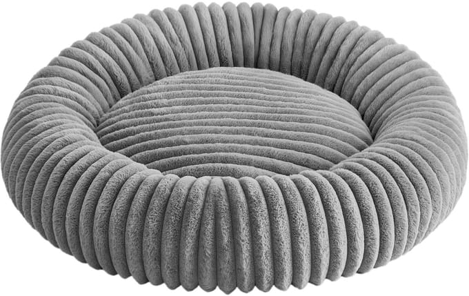 Feandrea - Hondenmand - Huisdierbed Donut Kussen - Wasbaar - Zachte Vulling - Antislip