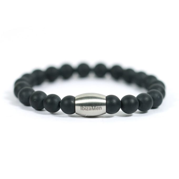 Heaven Eleven KIDS - meisjes - armband - edelsteen - matte onyx - 6mm - 15cm