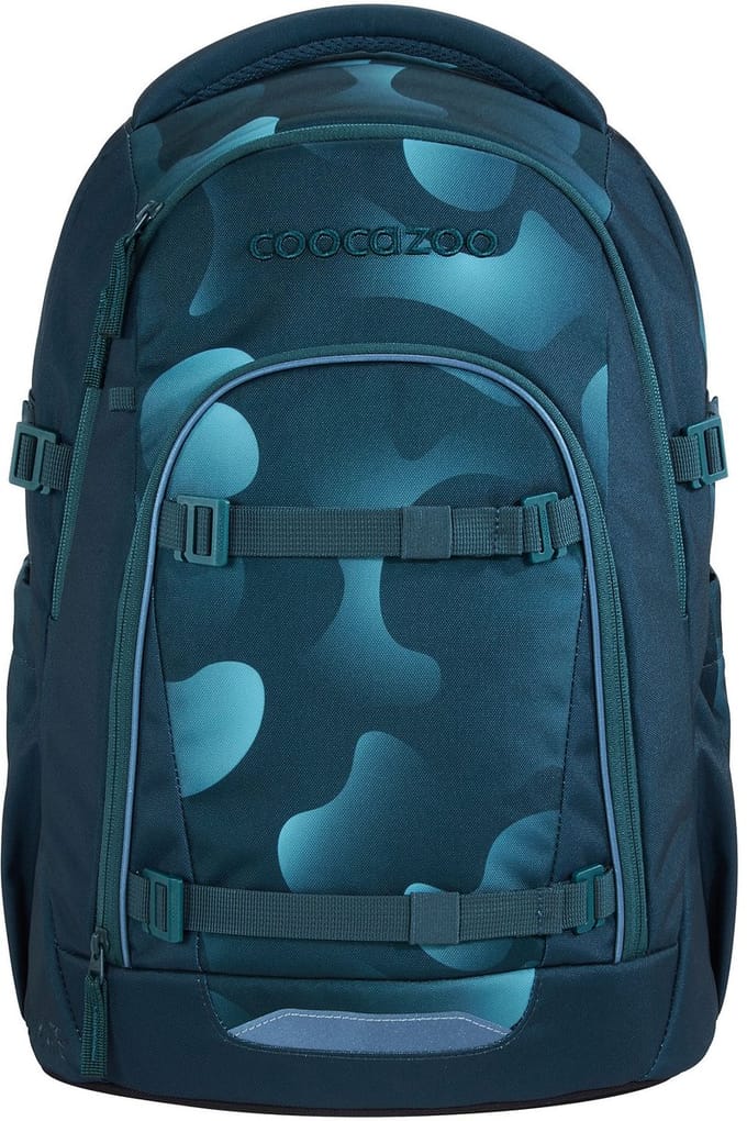 coocazoo schoolrugzak Mate School Backpack Aqua Flow blauw